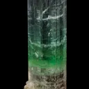 Tourmaline var. Achroite (rough and cut set) - image 4