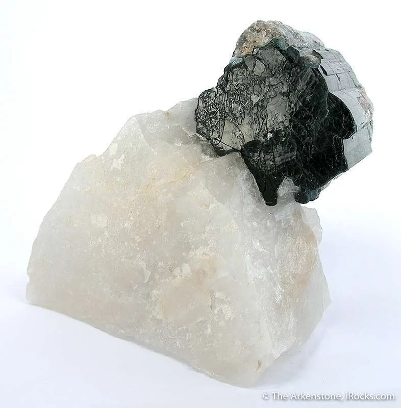 Tourmaline Var. Indicolite Altering To Lepidolite - image 2