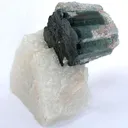 Tourmaline Var. Indicolite Altering To Lepidolite - image 1