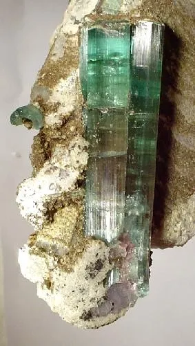 Tourmaline (Var: Indicolite), Eosphorite - image 2
