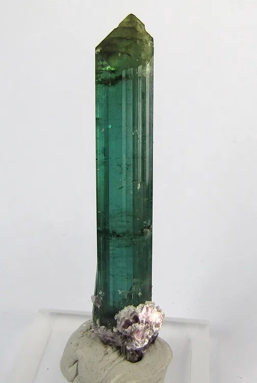 Tourmaline (Var: Indicolite), Lepidolite image
