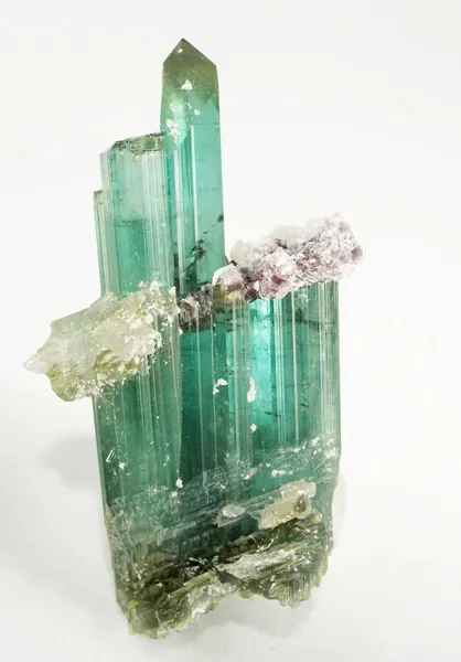 Tourmaline (Var: Indicolite), Lepidolite image