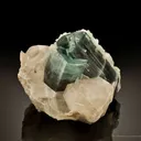 Tourmaline Var. Indicolite on Quartz - image 1