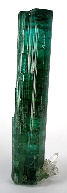 Tourmaline (Var: Indicolite), Quartz image