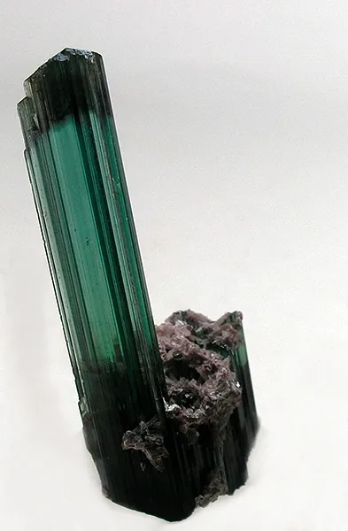 Tourmaline (Var: Indicolite), Tourmaline, Lepidolite image