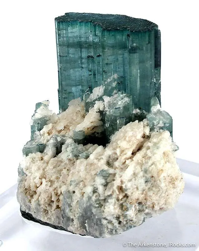 Tourmaline Var. Indicolite (With Sinkankas' Signed/Inscribed Book) - image 2