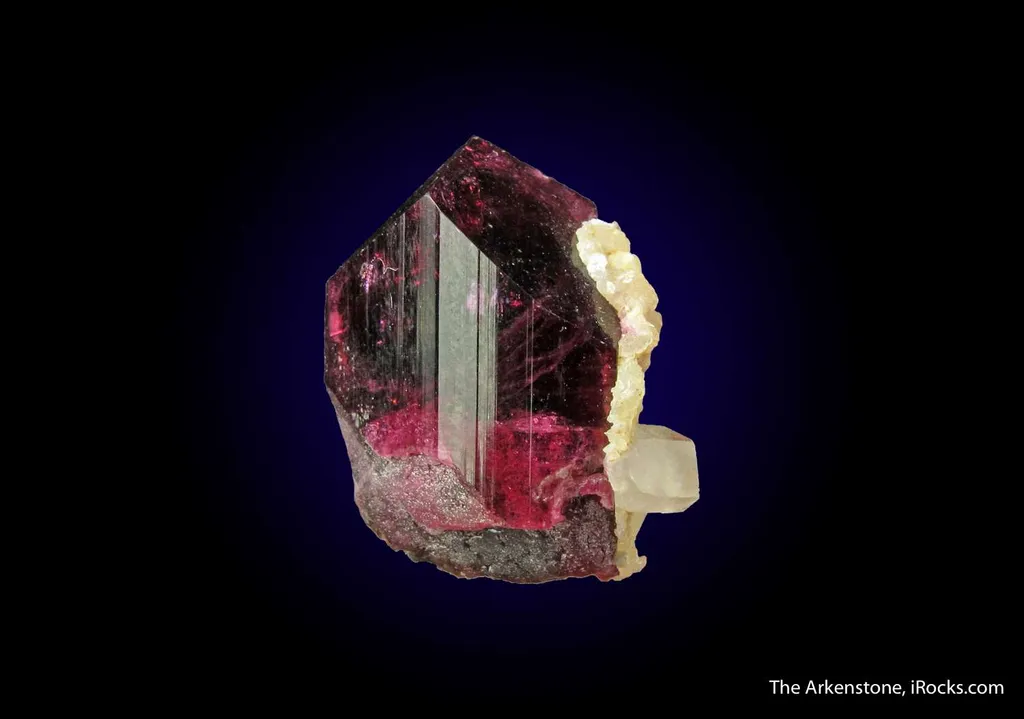 Tourmaline var. Liddicoatite with Manandonite - image 2