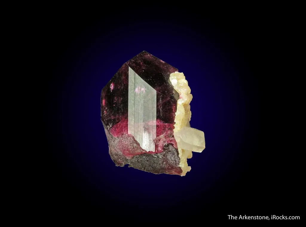 Tourmaline var. Liddicoatite with Manandonite - image 3