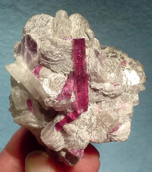 Tourmaline (Var: Rubellite), Lepidolite image