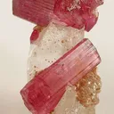 Tourmaline Var. Rubellite on Quartz - image 2