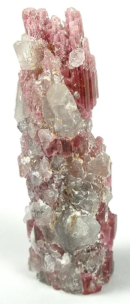 Tourmaline (Var: Rubellite), Quartz image