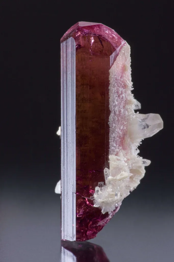 Tourmaline Var. Rubellite With Quartz - image 2