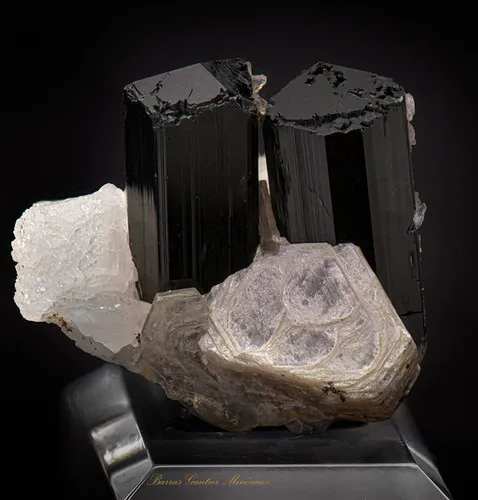 Tourmaline Var. Schorlite, Muscovite Orthosis image