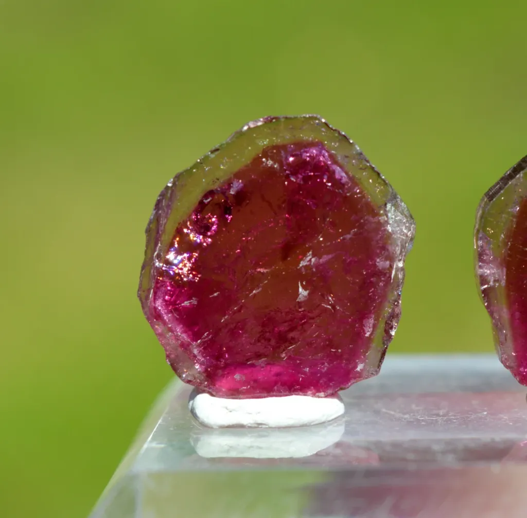 Tourmaline "Watermelon" 22 carats - Pederneira mine, São José da Safira, Minas Gerais, Brazil - image 3