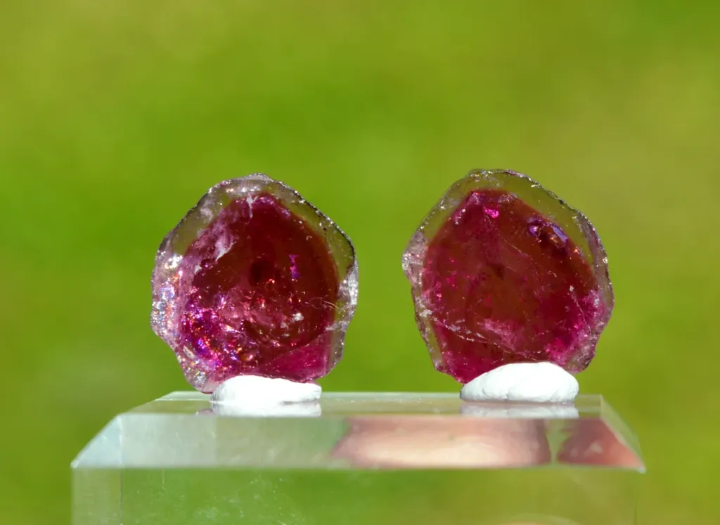 Tourmaline "Watermelon" 22 carats - Pederneira mine, São José da Safira, Minas Gerais, Brazil - image 5