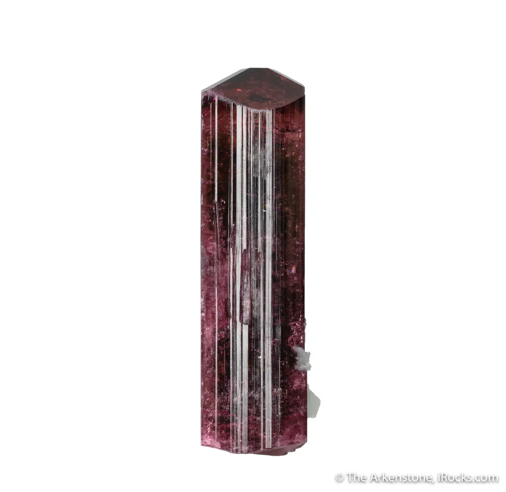 Tourmaline with Albite and Laumontite (illustrated) - image 2