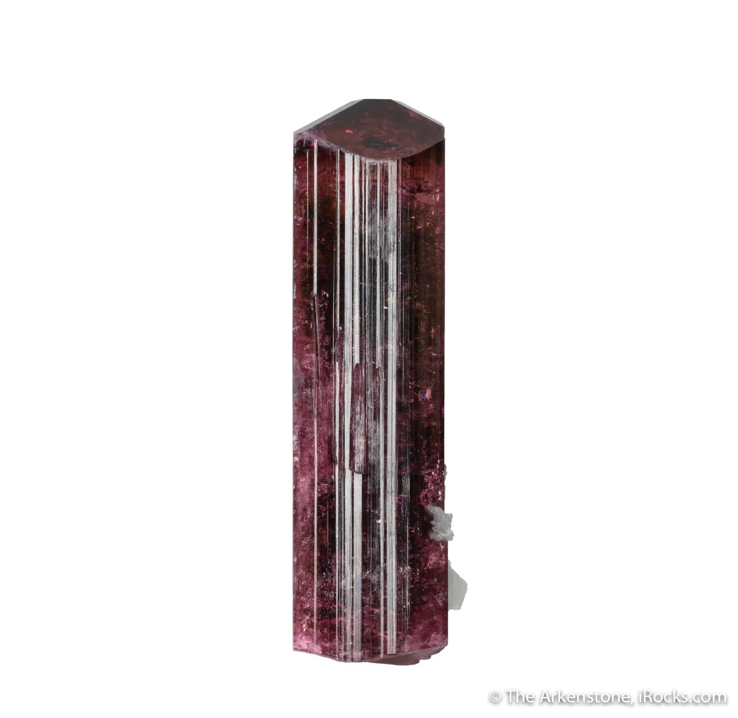 Tourmaline with Albite and Laumontite (illustrated) - image 2