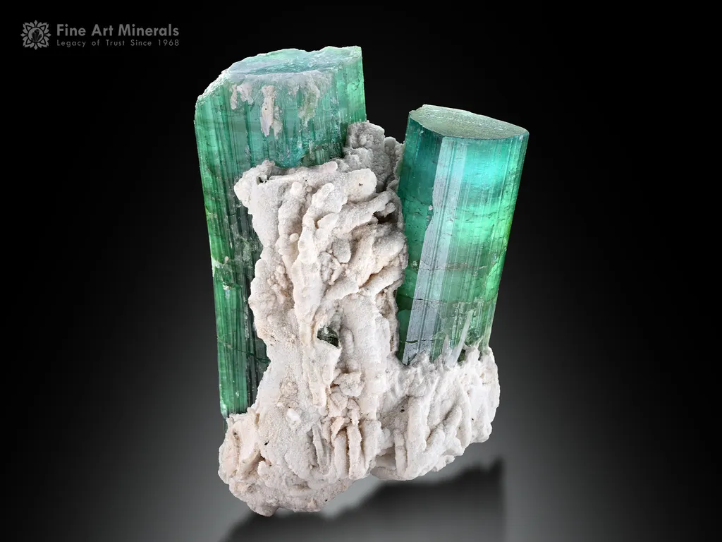 Tourmaline with Albite from Afghanistan image