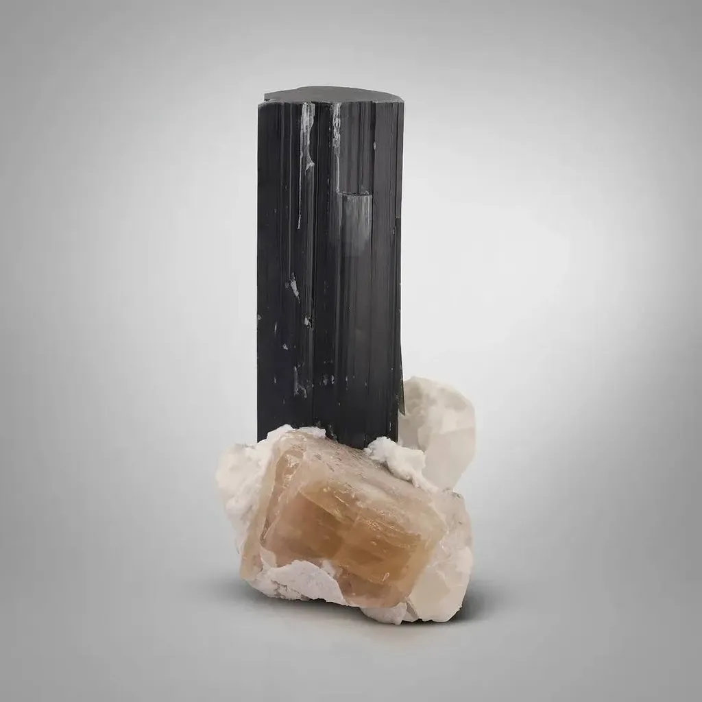 Tourmaline with Apatite image