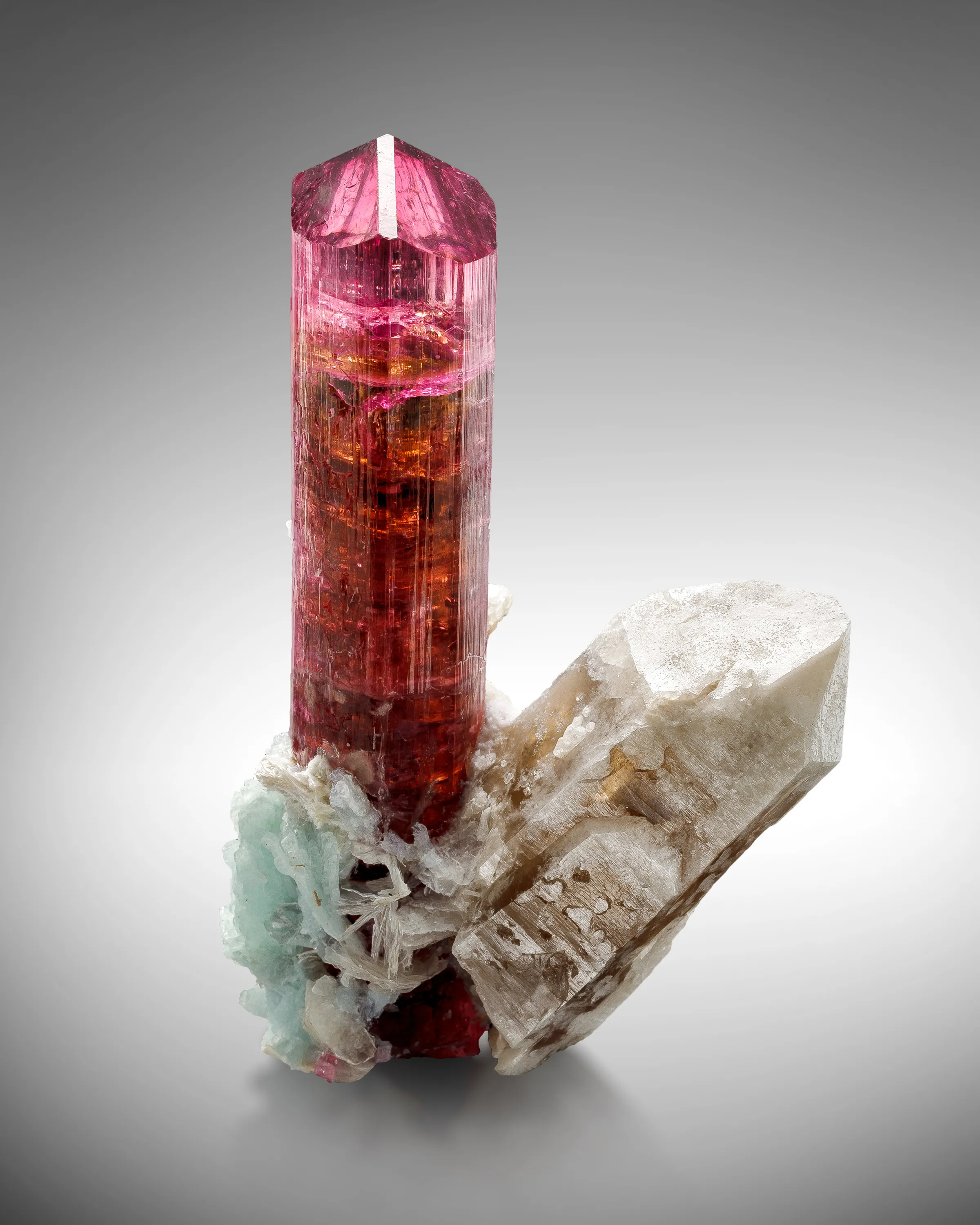 Tourmaline with Cleavelandite and Quartz - image 2