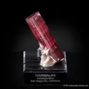 Tourmaline with Cleavelandite (doubly-terminated) - image 6