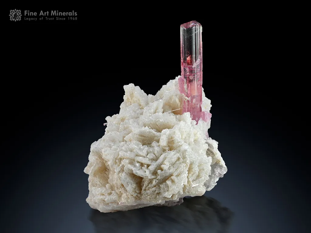 Tourmaline with Cleavelandite from Paprok Afghanistan - image 2