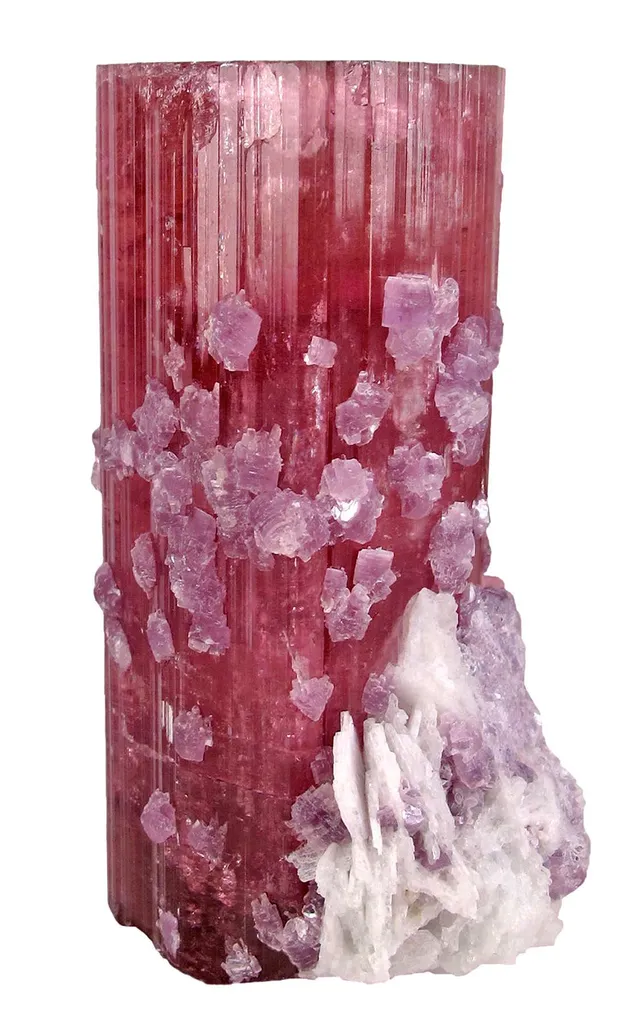 Tourmaline With Lepidolite and Cleavelandite - image 2