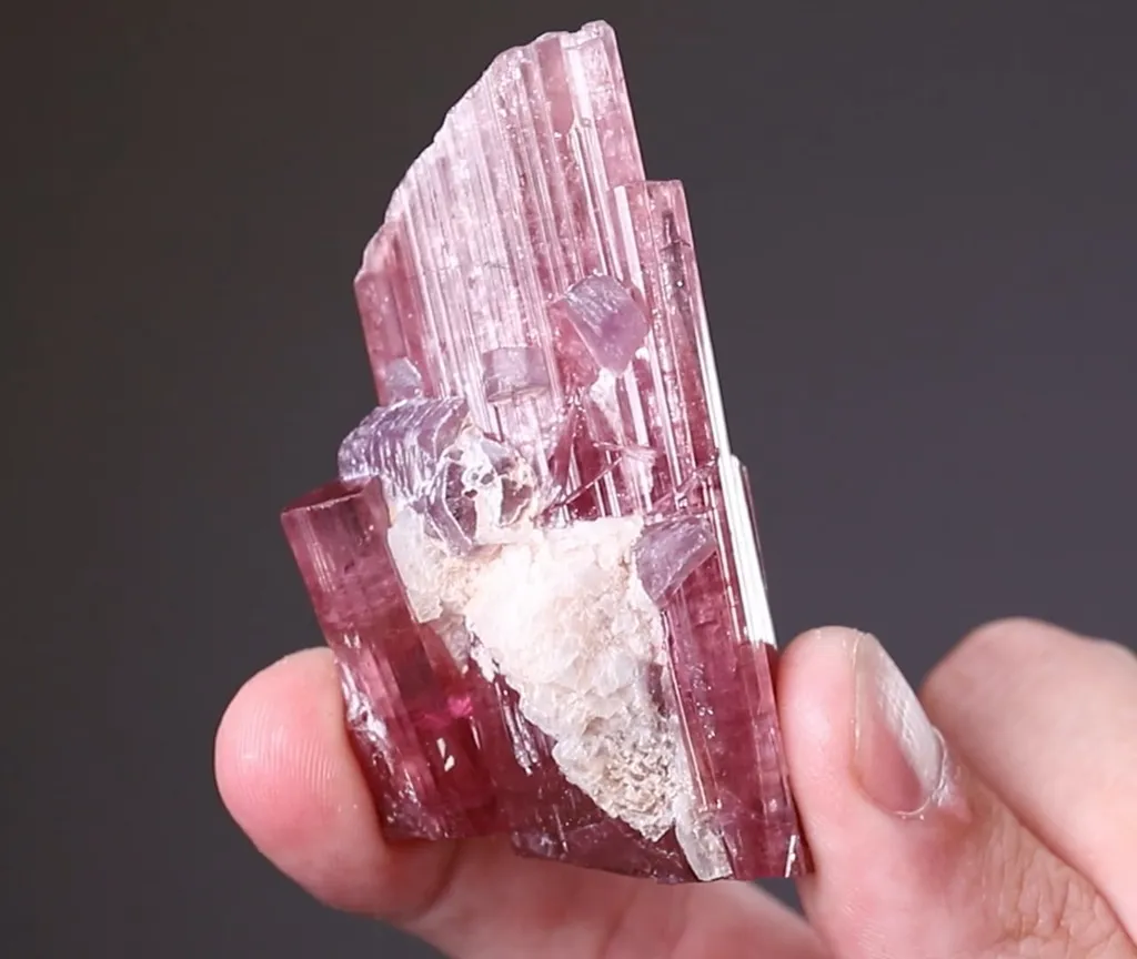 Tourmaline with Lepidolite and Cleavelandite - image 2