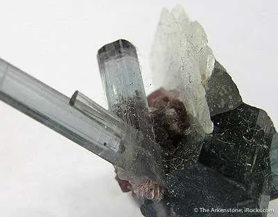 Tourmaline With Lepidolite, Cleavelandite - image 3