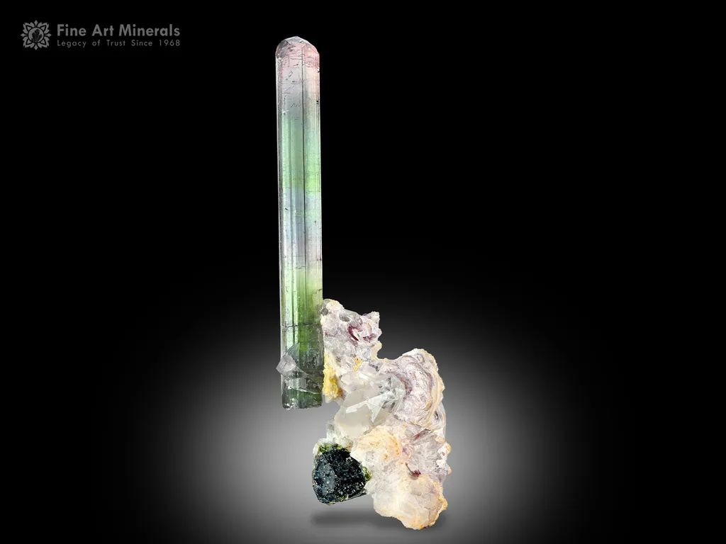 Tourmaline with Lepidolite from Afghanistan image