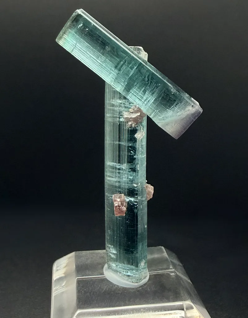 Tourmaline with Lepidolite from Pederneira mine image