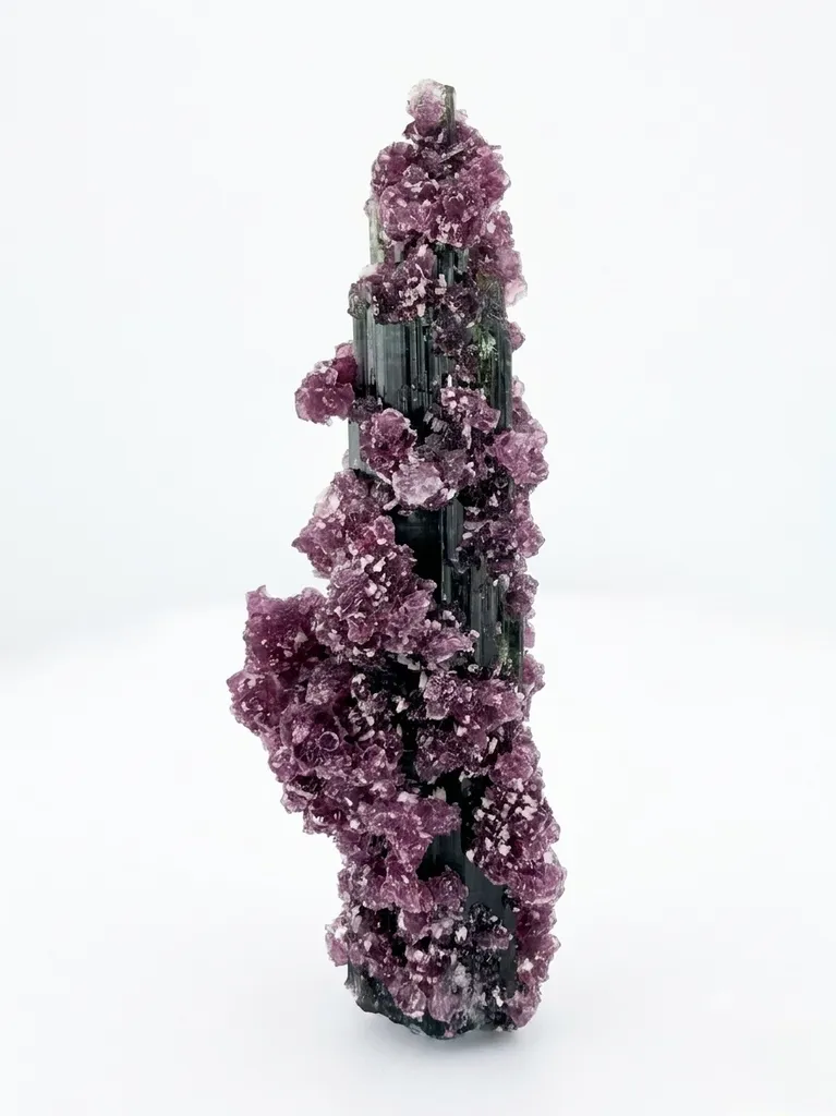 Tourmaline with Lepidolite from Pederneira mine - image 2