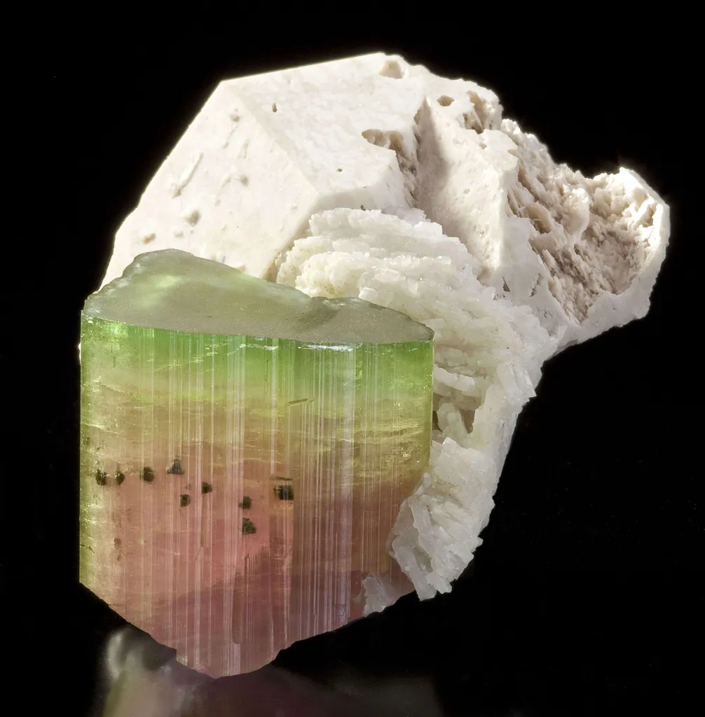 Tourmaline With Microlite Inclusions, Feldspar, Cleavelandite - image 10