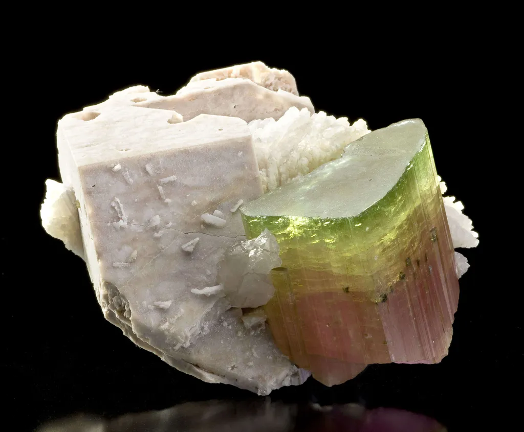 Tourmaline With Microlite Inclusions, Feldspar, Cleavelandite - image 11