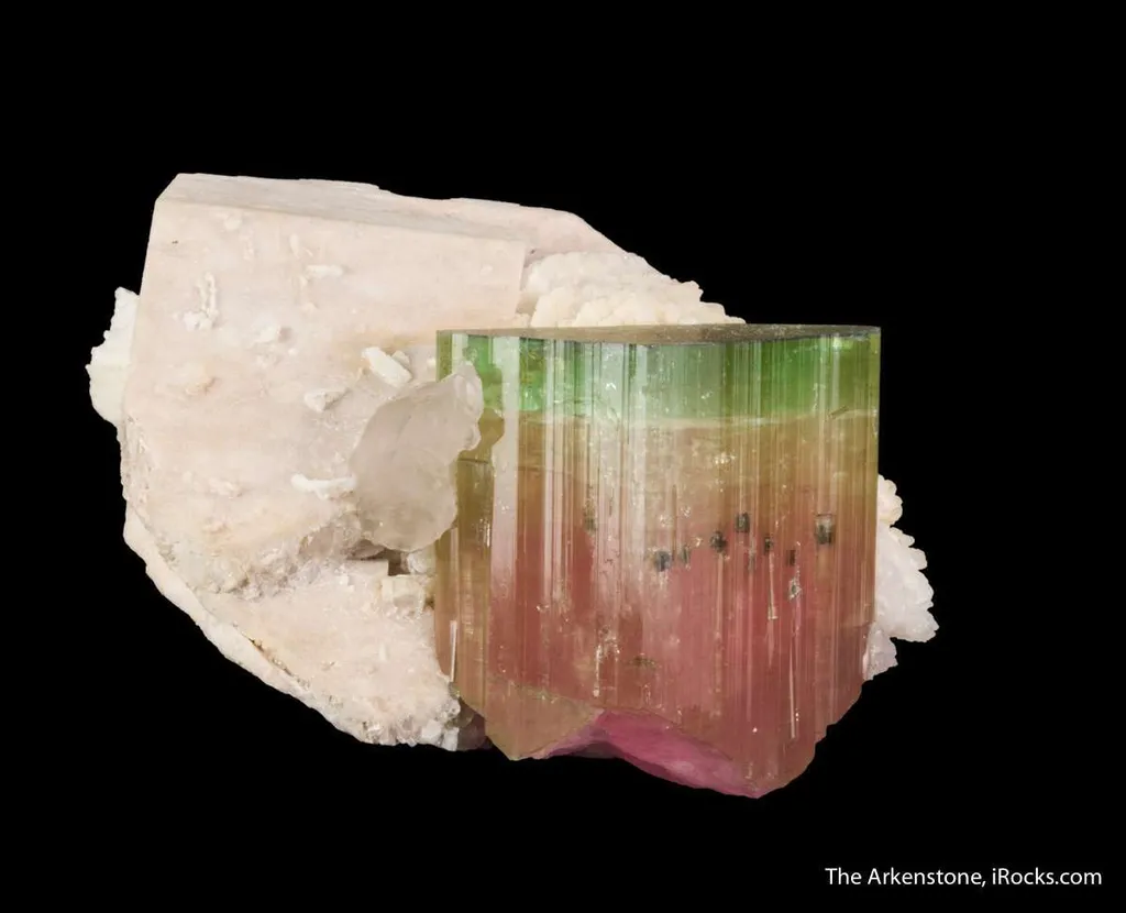 Tourmaline With Microlite Inclusions, Feldspar, Cleavelandite image