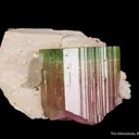Tourmaline With Microlite Inclusions, Feldspar, Cleavelandite - image 3