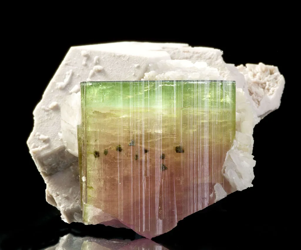 Tourmaline With Microlite Inclusions, Feldspar, Cleavelandite - image 12
