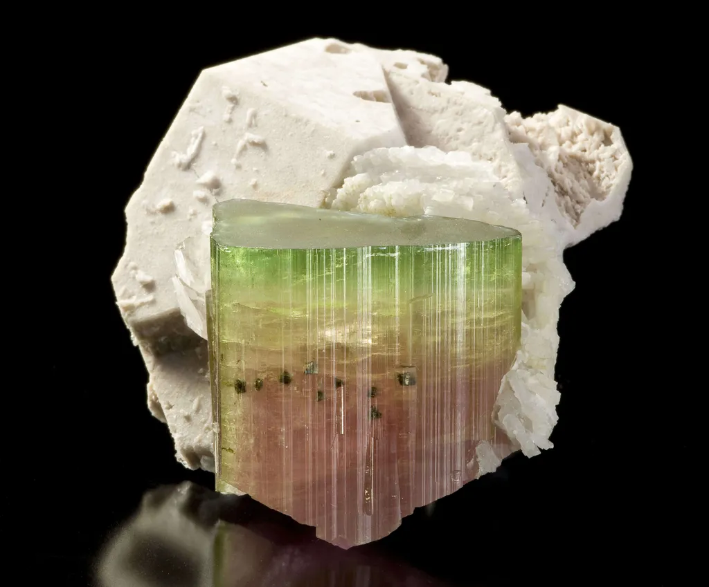 Tourmaline With Microlite Inclusions, Feldspar, Cleavelandite - image 8