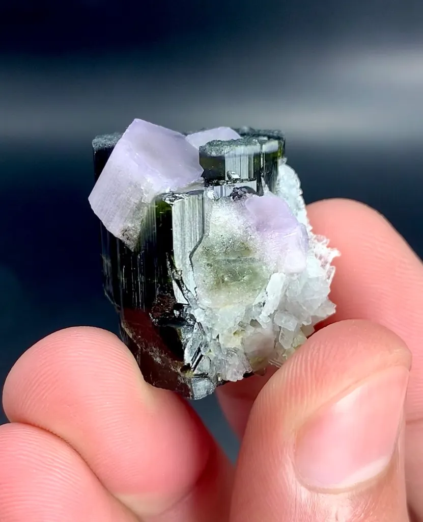 Tourmaline with purple Appatite from Pakistan, Gilgit-Baltistan, Skardu District - image 2