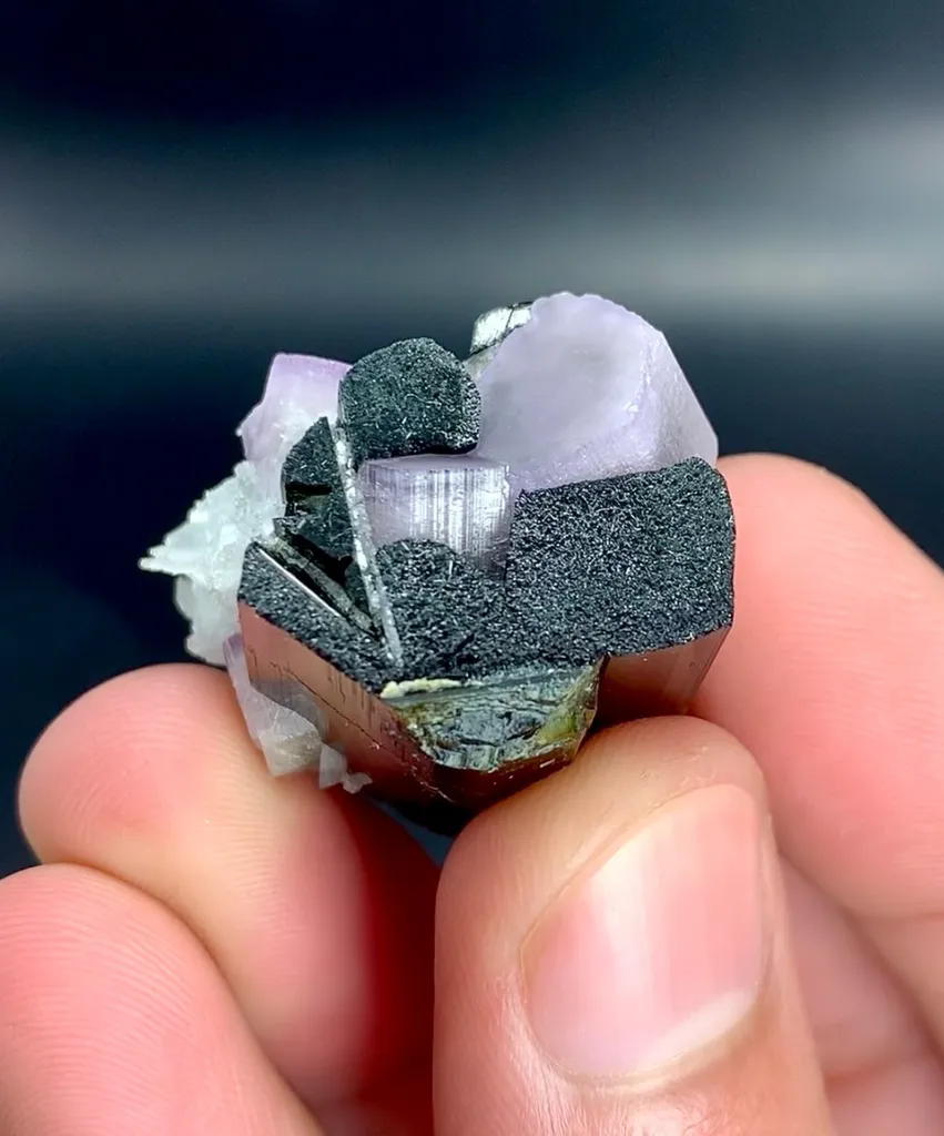 Tourmaline with purple Appatite from Pakistan, Gilgit-Baltistan, Skardu District - image 4