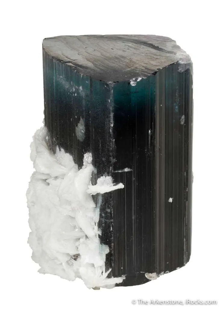 Tourmaline with Purple "cap" with Cleavelandite - image 8