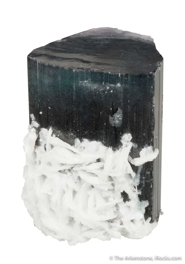 Tourmaline with Purple "cap" with Cleavelandite - image 5