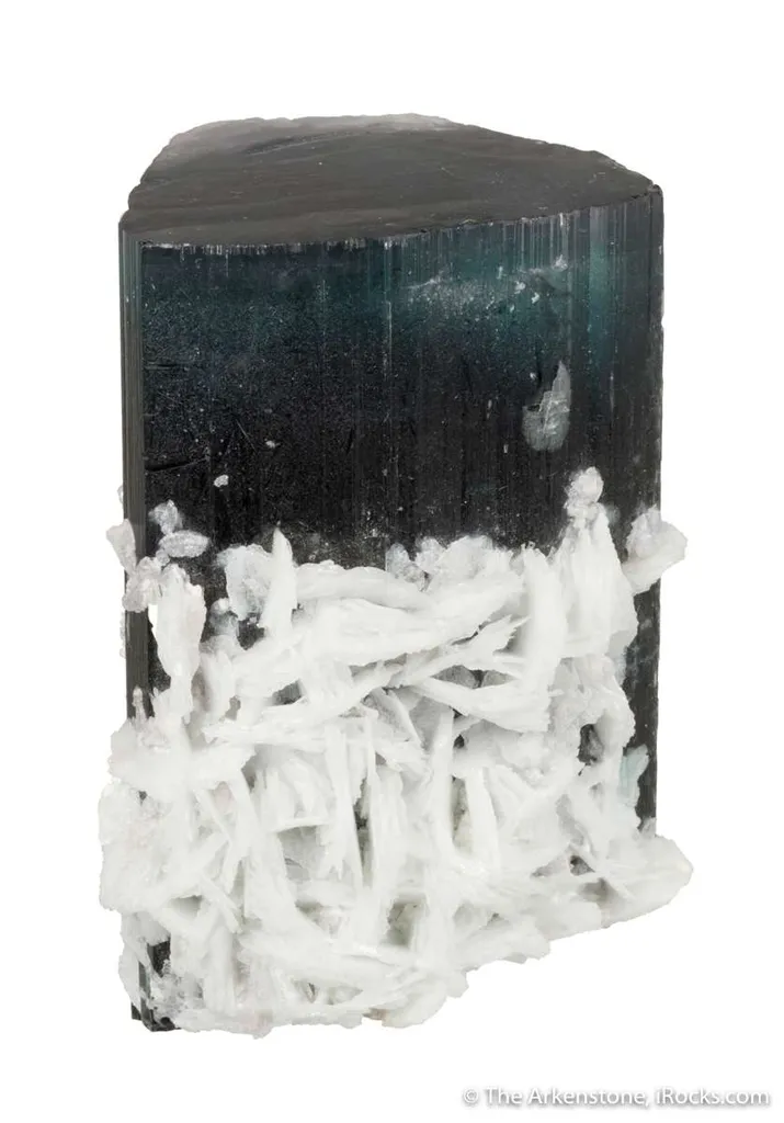 Tourmaline with Purple "cap" with Cleavelandite - image 4