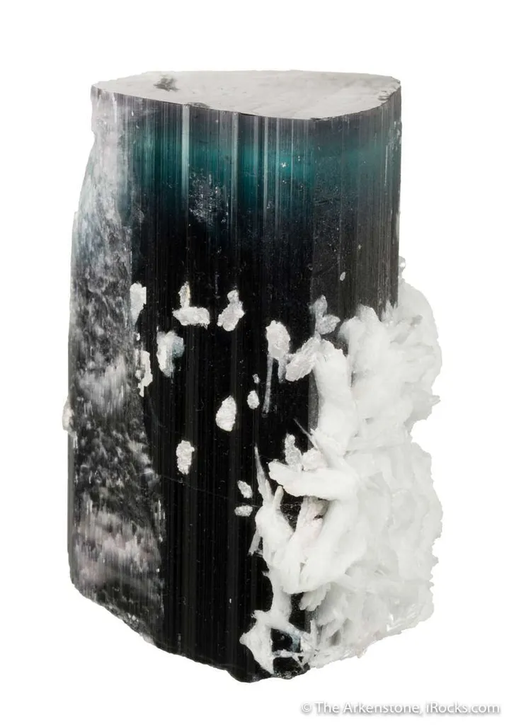 Tourmaline with Purple "cap" with Cleavelandite - image 6