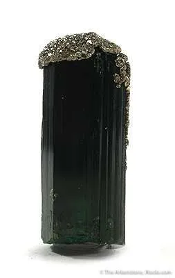 Tourmaline With Pyrite Cap image