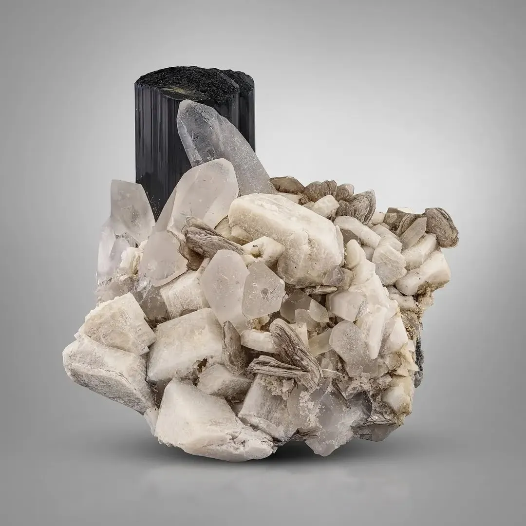 Tourmaline with Quartz - image 1