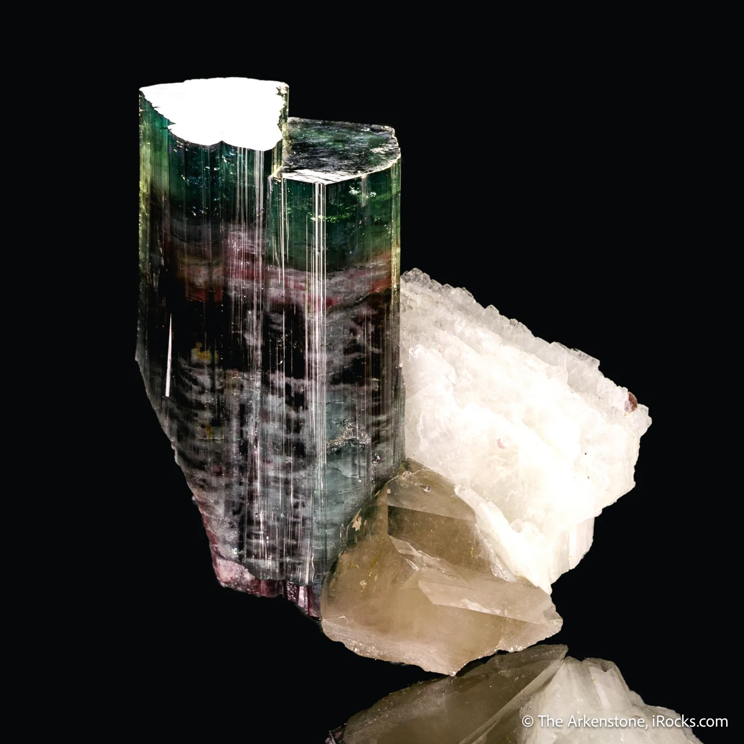 Tourmaline with Quartz and Cleavelandite - image 4