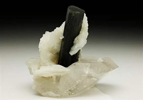 Tourmaline with Quartz and Cleavelandite - image 1