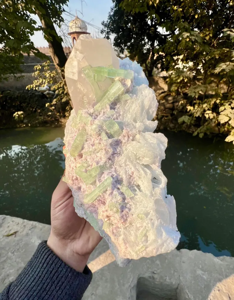 Tourmaline with Quartz and Lepidolite from Afghanistan - image 5