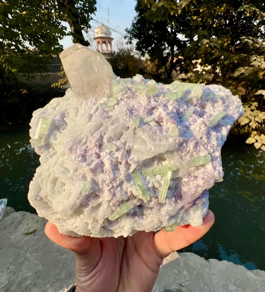 Tourmaline with Quartz and Lepidolite from Afghanistan - image 3